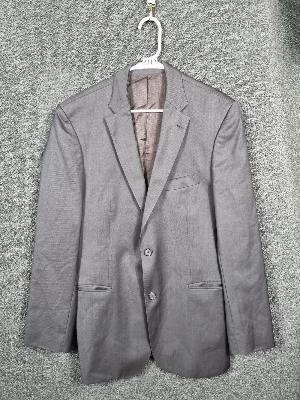 Hugo Boss Classic Sport Coat Jacket Mens Size 42L Wool Italy Korrys Fabric